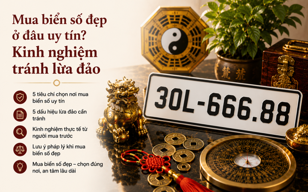 Mua biển số đẹp ở đâu uy tín? Kinh nghiệm tránh lừa đảo